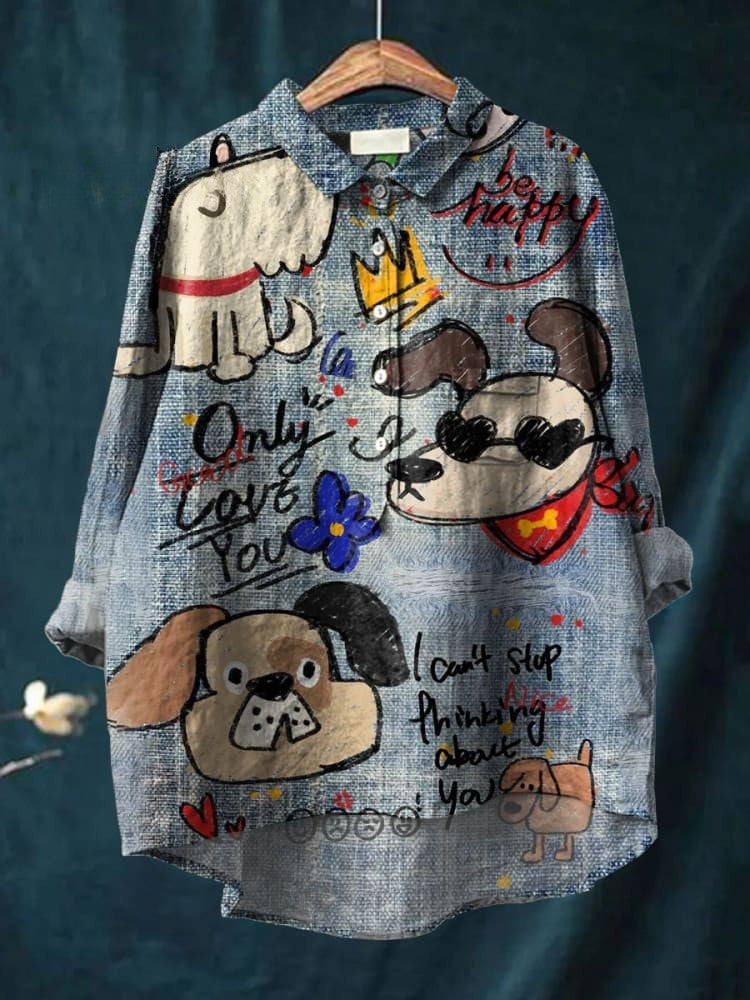 Mia | Camiseta con dibujo de perro adorable