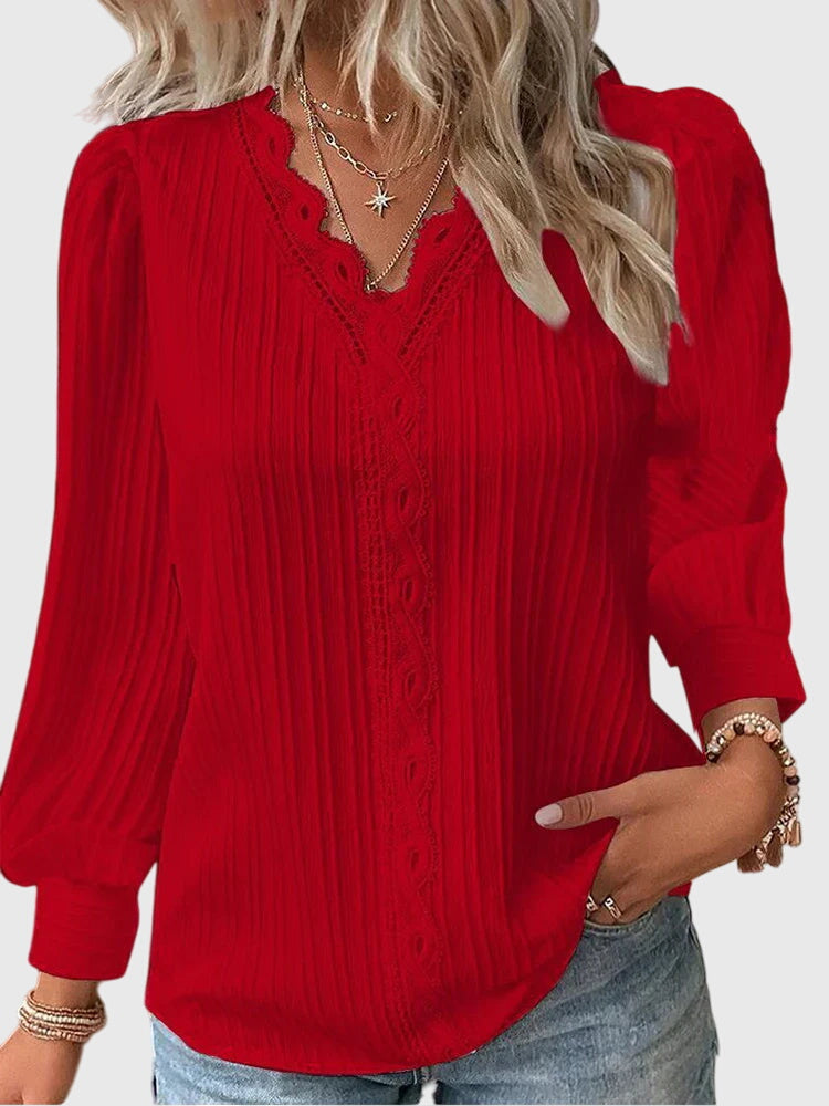 Andrea™ | Elegant pulloverbluse