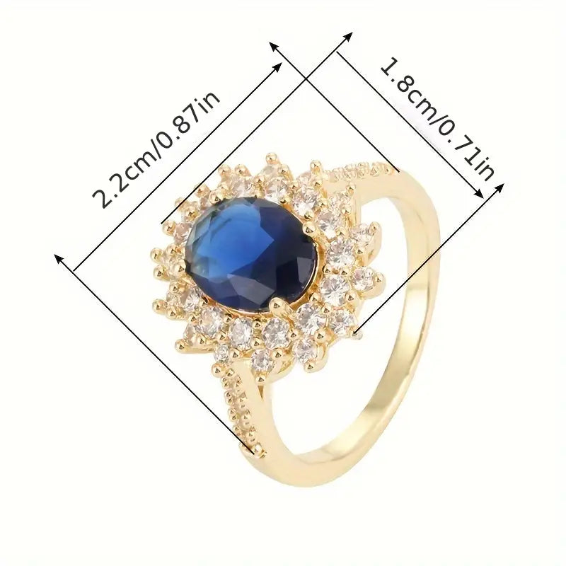 Vionne Saphirae-ring | Hvidguld