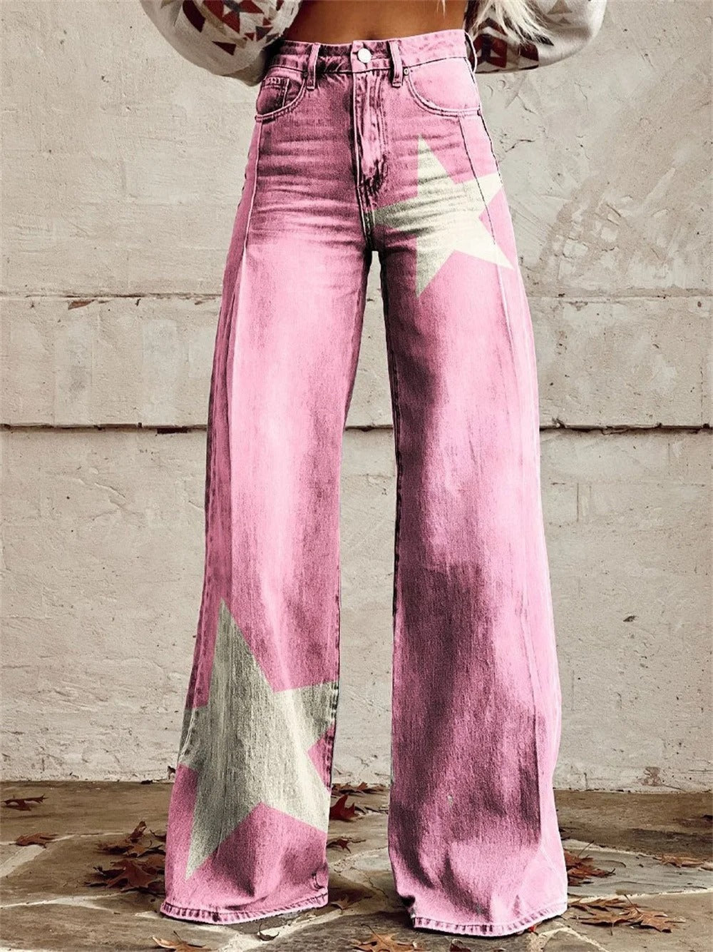 Mia | Calça de perna larga e cintura alta