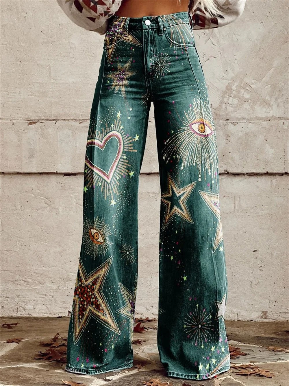 Sophia | Bukser med høj talje og brede ben