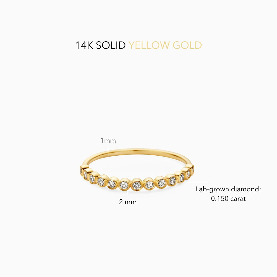 Anillo burbuja | Oro