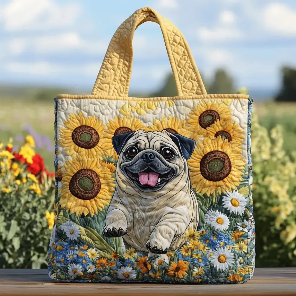 Sunny Paws | Håndlavet quiltet taske