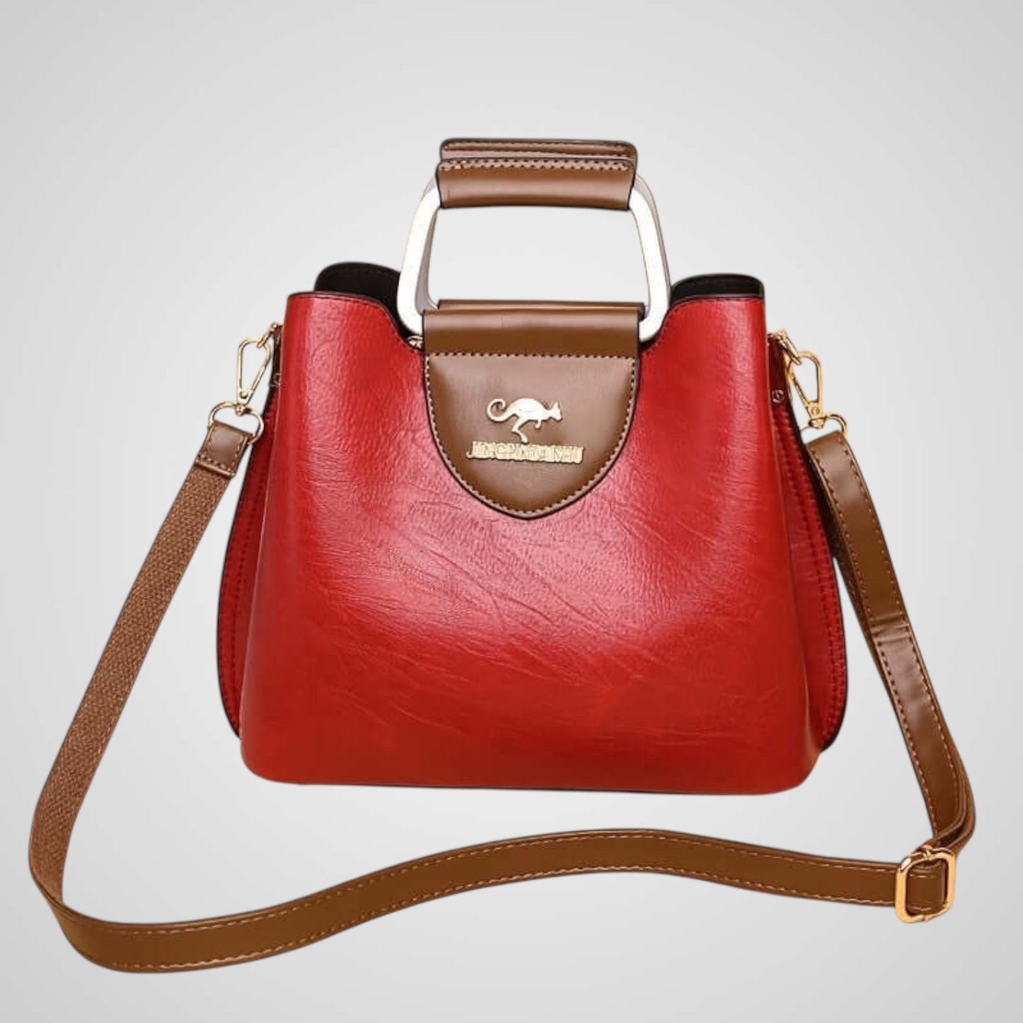 Anna | Elegante bolso de cuero bicolor