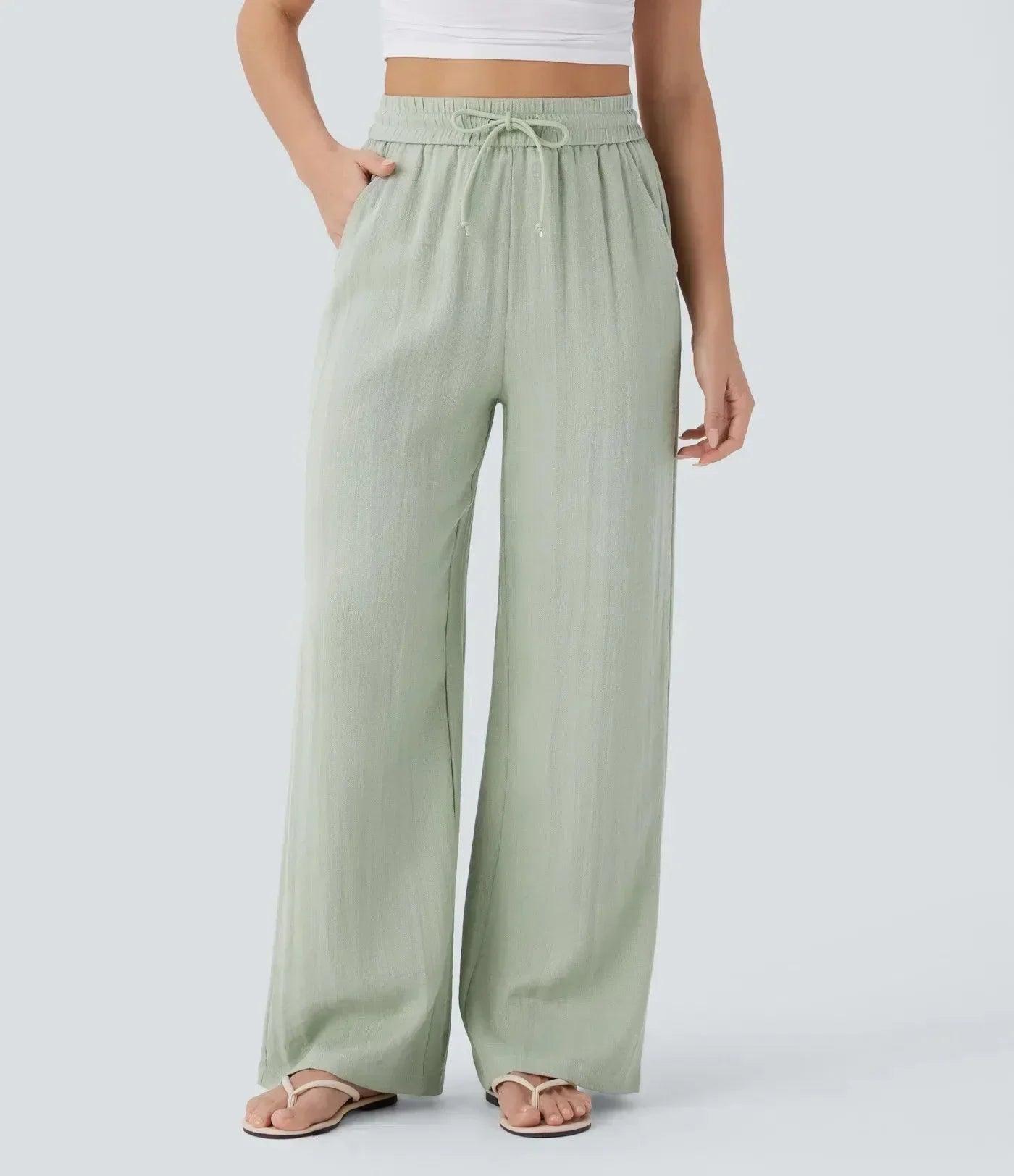 The Riviera High-Rise™ Linen Trouser