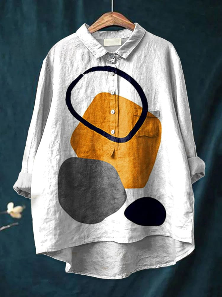 Sienna | Camisa con estampado geométrico abstracto