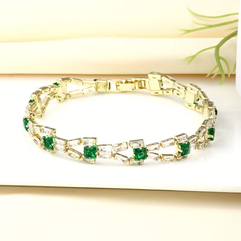 Verde Link-tennisarmbånd | Guld