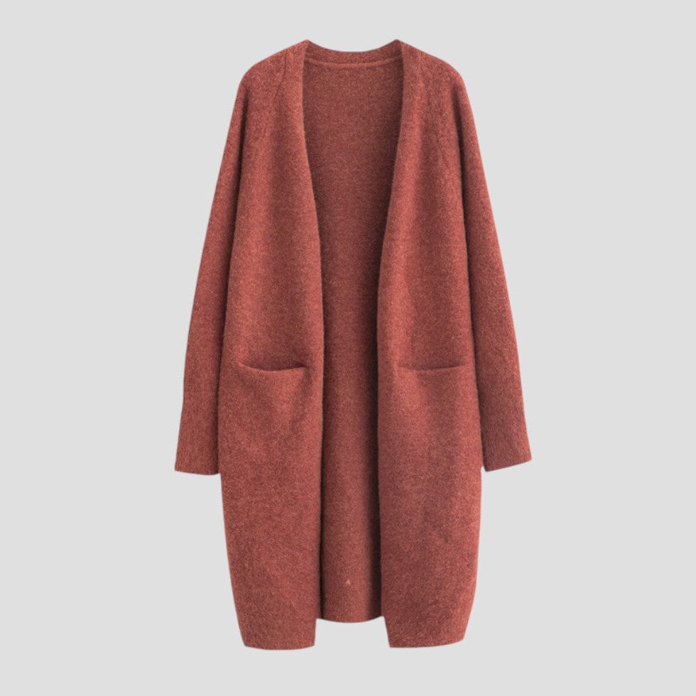 Sade | Cashmere Long Cardigan with Pockets for Women