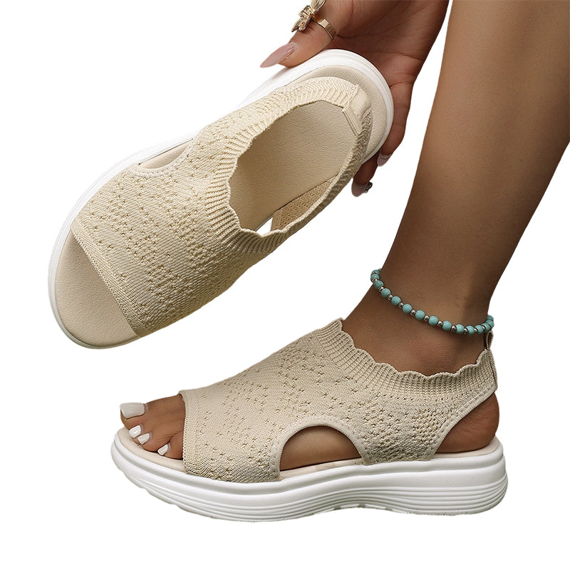 Naia | Women's Breathable Knit Platform Sandals
