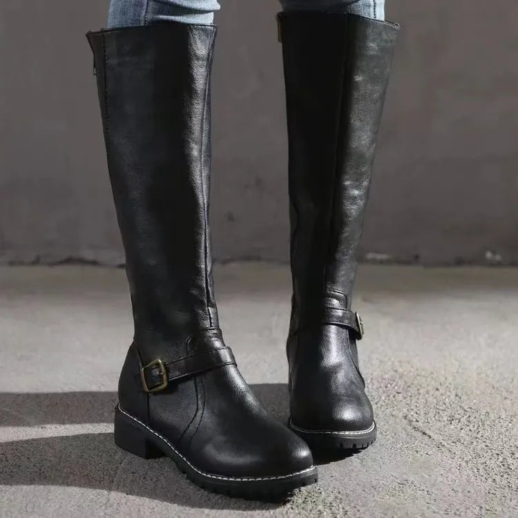 Savannah | Botas ortopédicas de cuero para mujer con hebilla
