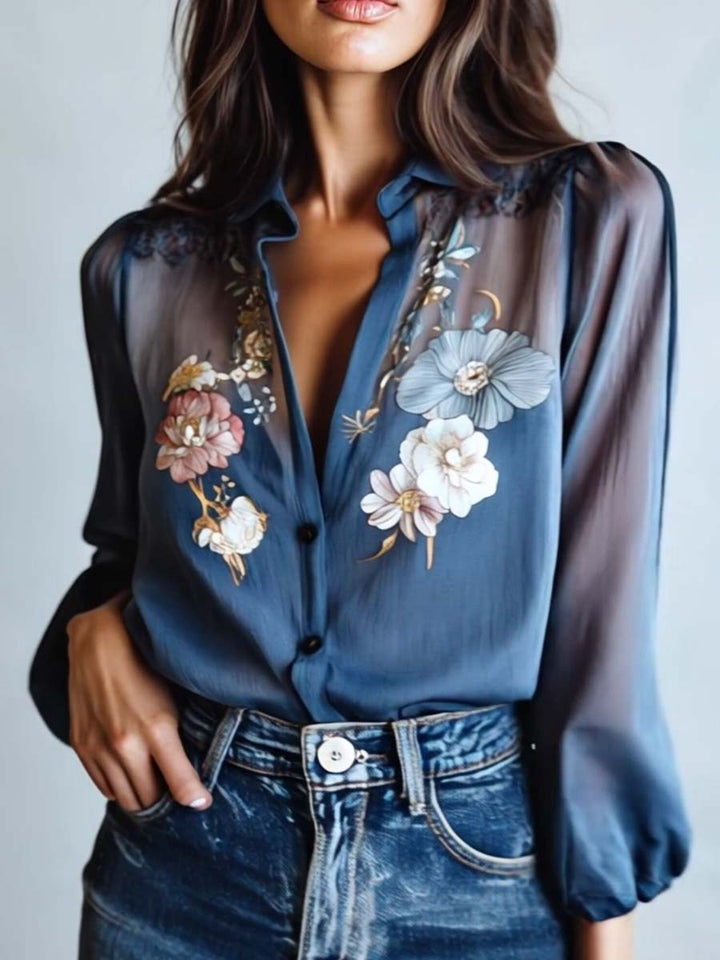 Blusa Feminina Floral Boho Chic