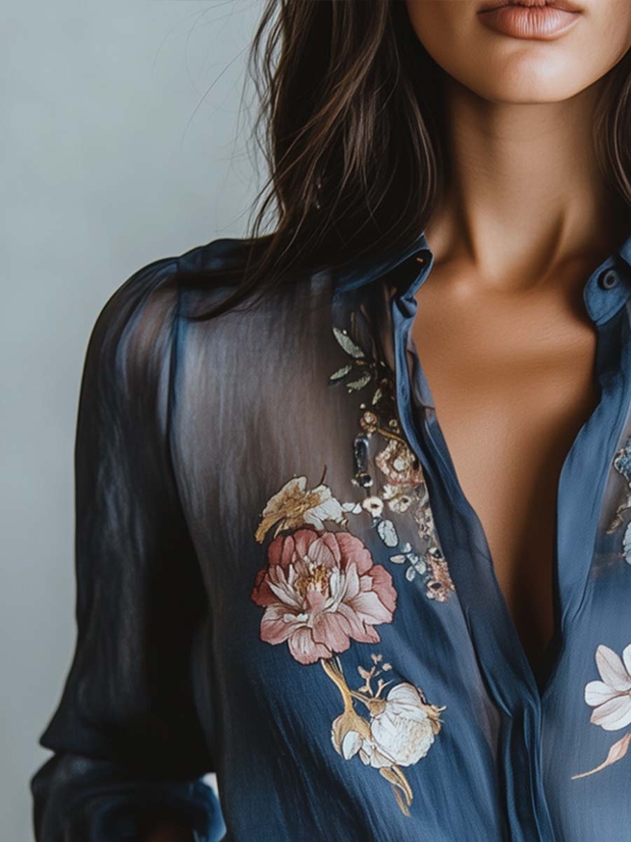 Blusa Feminina Floral Boho Chic