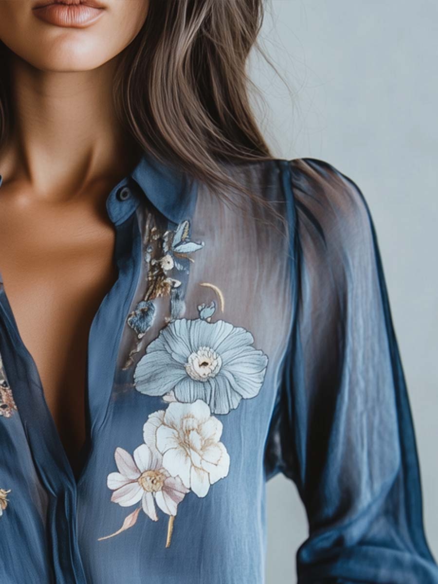 Blusa Feminina Floral Boho Chic