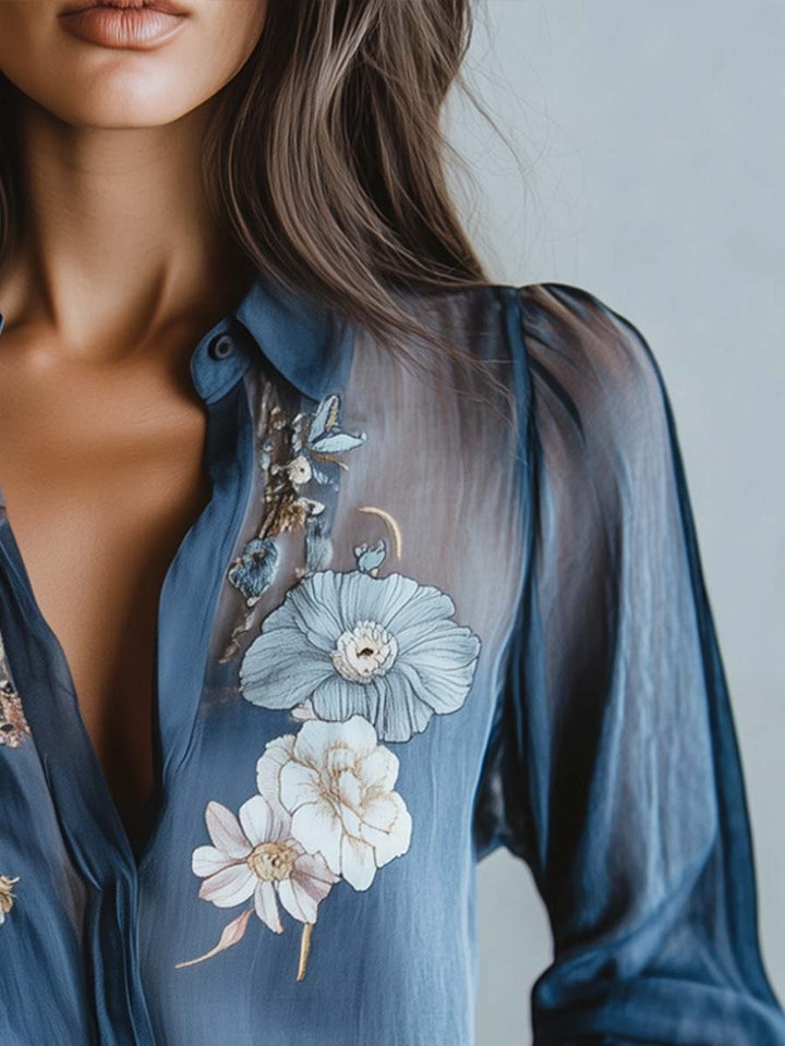 Blusa Feminina Floral Boho Chic