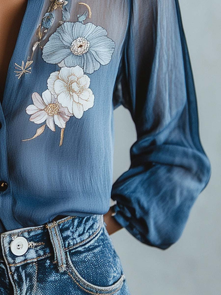 Blusa Feminina Floral Boho Chic