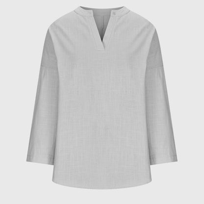 Lenara™ | Camisa de Praia Elegante e Fluida