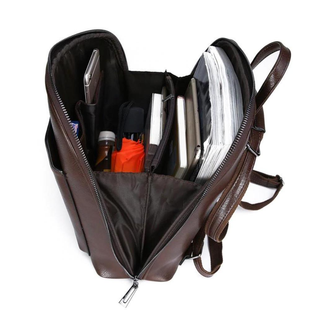 Mochila Clásica con Doble Cremallera - Diseño Elegante