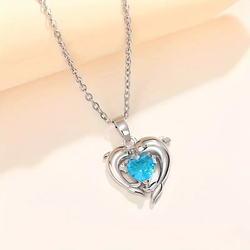 Colar Oceanheart Twins | Ouro Branco