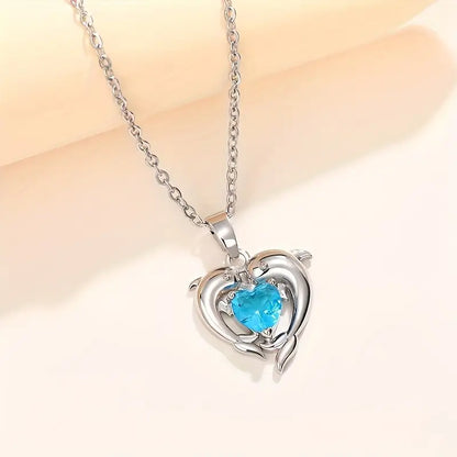 Colar Oceanheart Twins | Ouro Branco