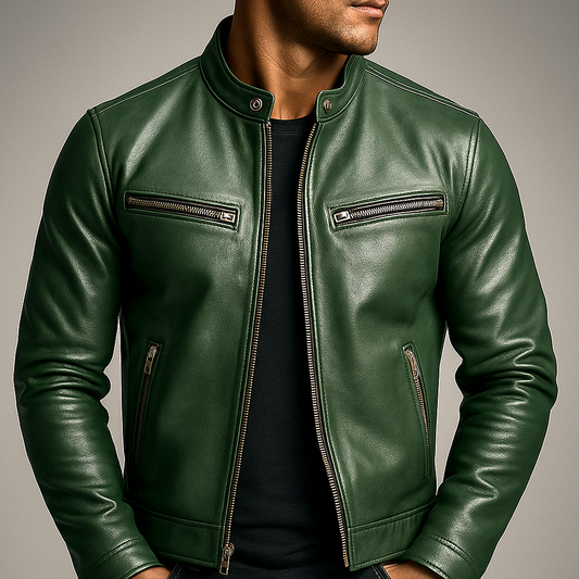 Herman | Vintage Leather Jacket for Men - All-Day Comfort