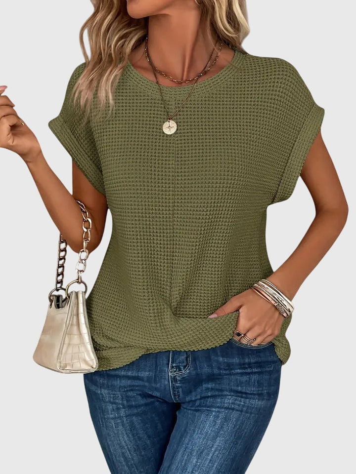 Isa™ | Blusa Elegante com Gola Careca