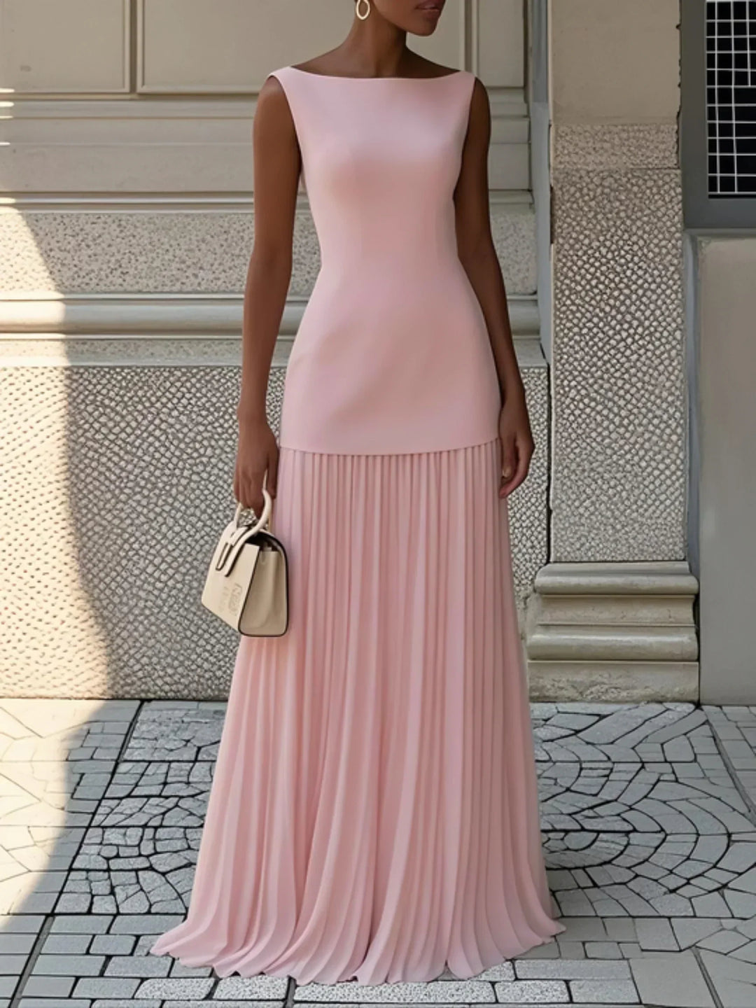 Micaela | Robe longue plissée de design