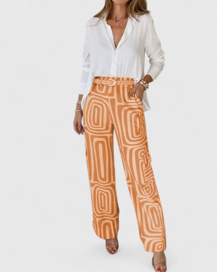 Kira | Conjunto Elegante de Dos Piezas (INCLUYE UN CINTURÓN GRATIS)