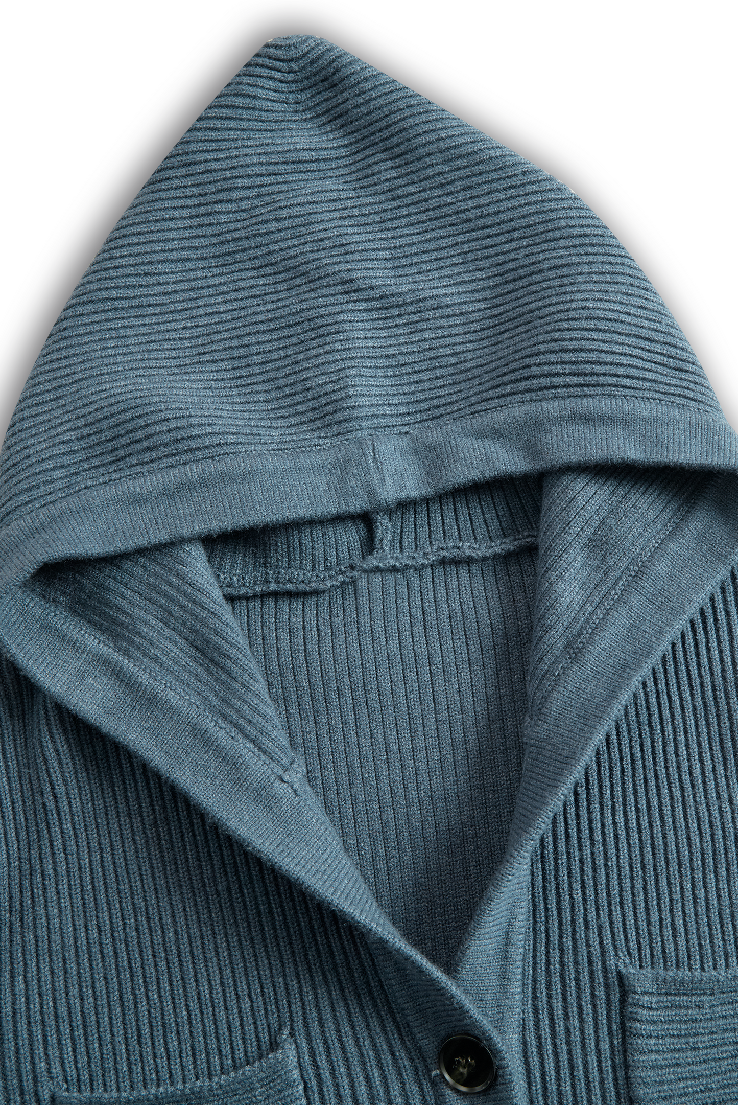 Vestido longo de tricô feminino com capuz e corte ajustado MDA1451H6Y