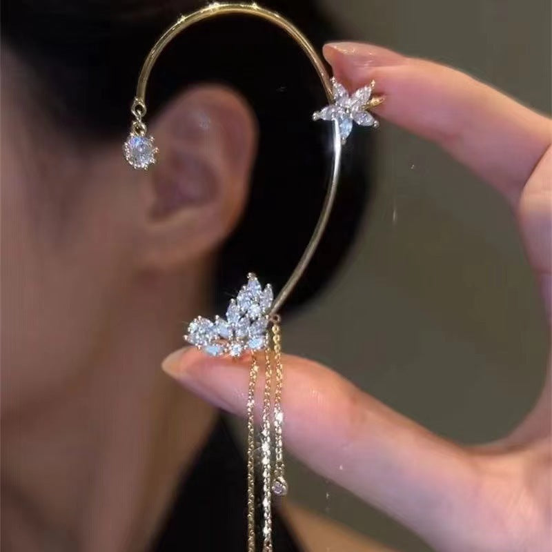 Mariposa - Zirconia Butterfly Drop Earrings