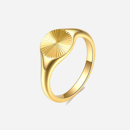 Rizavelle | Sunburst-ring i 18K guld