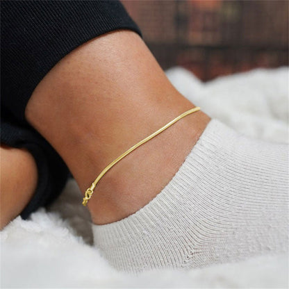 Shanileigh | Pink Ankelkæde 18K Guld