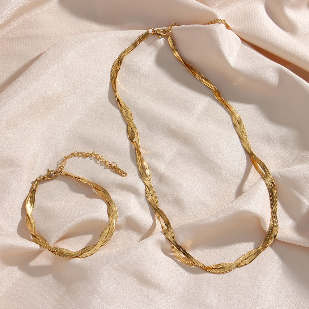 Madiorelle | Bracelete Torcido em Ouro 18K
