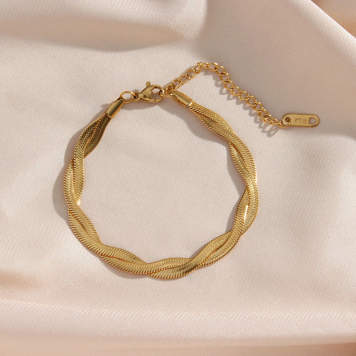Madiorelle | Bracelete Torcido em Ouro 18K