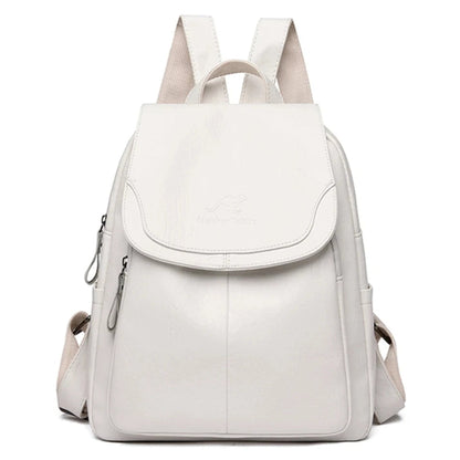 Eda | Mochila de cuero antirrobo