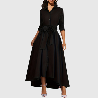 LIVIENNE | Elegant maxikjole med knapper foran