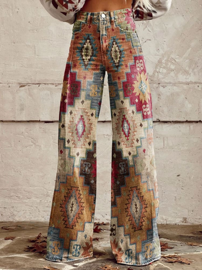 Charlotte | Pantalones vintage suaves de pierna ancha