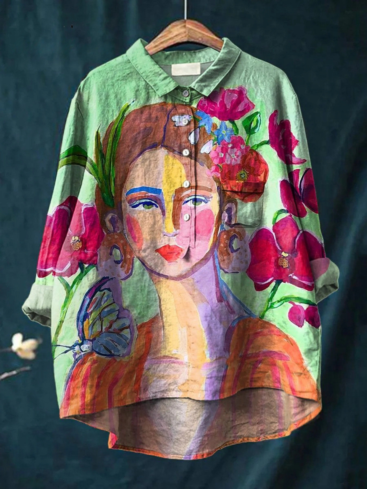 Lily | Retrato femenino en pintura al óleo Camiseta casual para mujer con arte impreso