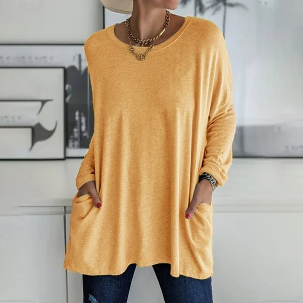 Moira | Blusa de Manga Longa Relaxada