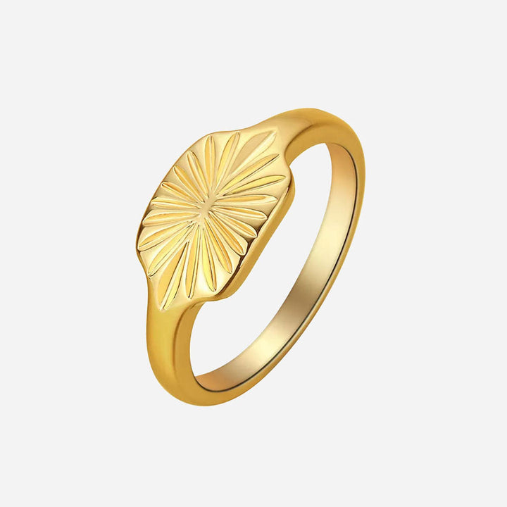 Aurizette | Anillo Sunray de Oro 18K