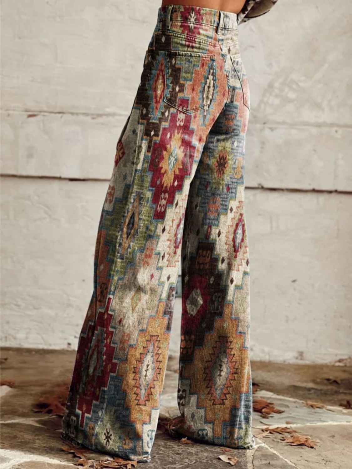 Charlotte | Pantalones vintage suaves de pierna ancha