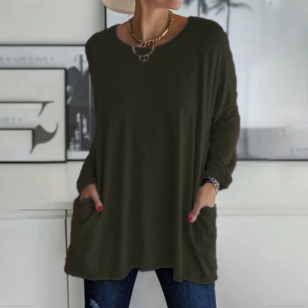 Moira | Blusa de Manga Longa Relaxada