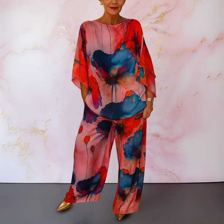 Maelora | Satin Two-Piece Women's Set