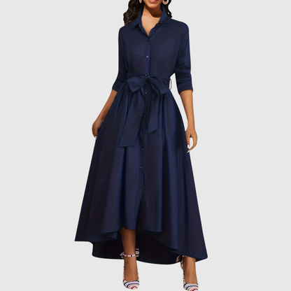 LIVIENNE | Elegant maxikjole med knapper foran