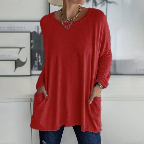 Moira | Blusa de Manga Longa Relaxada