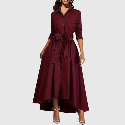 LIVIENNE | Elegant maxikjole med knapper foran