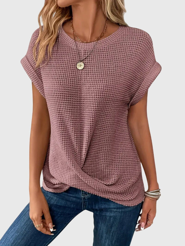 Isa™ | Blusa Elegante com Gola Careca