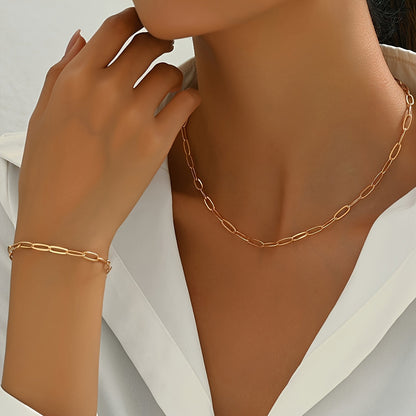 Conjunto clásico de joyería para uso diario