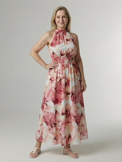 Sylin | Samlet halter midi-kjole