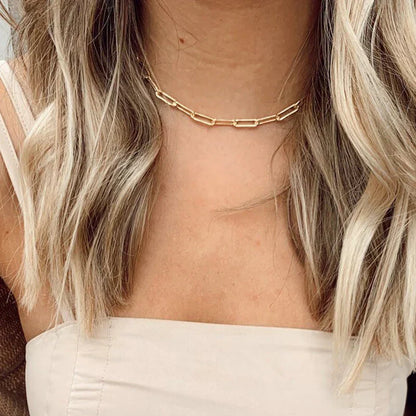 Colar de Corrente Elegante Archen | Dourado