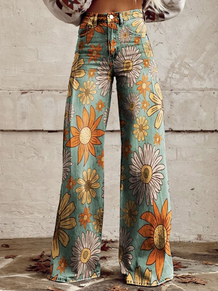 Cirilla - Pantalones Palazzo Florales
